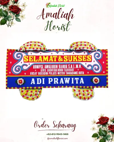 Karangan Bunga Ucapan Selamat di Kadaleman